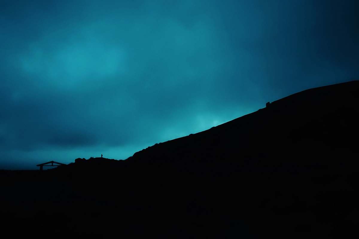 sky silhouette of mountain nicaragua