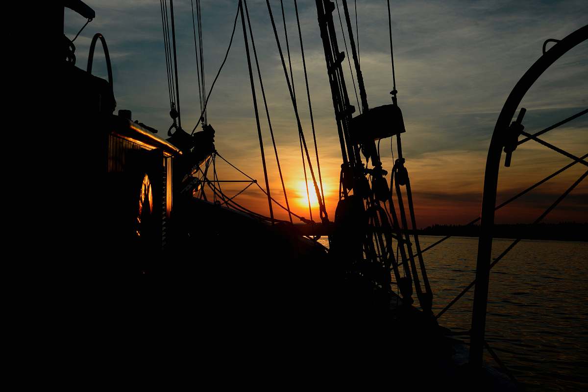 vehicle silhouette of boat transportation