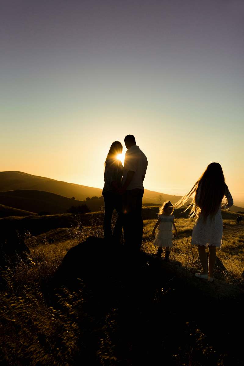 people man and woman holding hands family