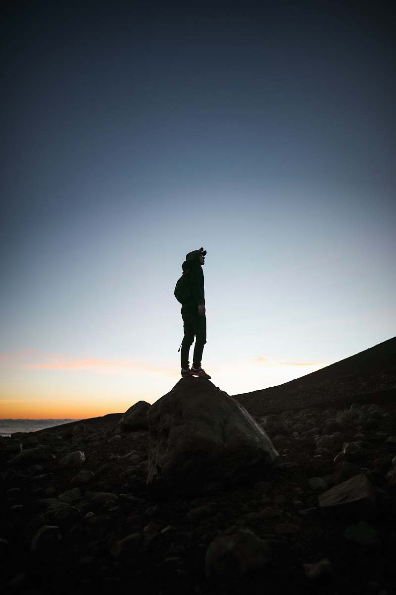 person silhouette of person on focus photography standing