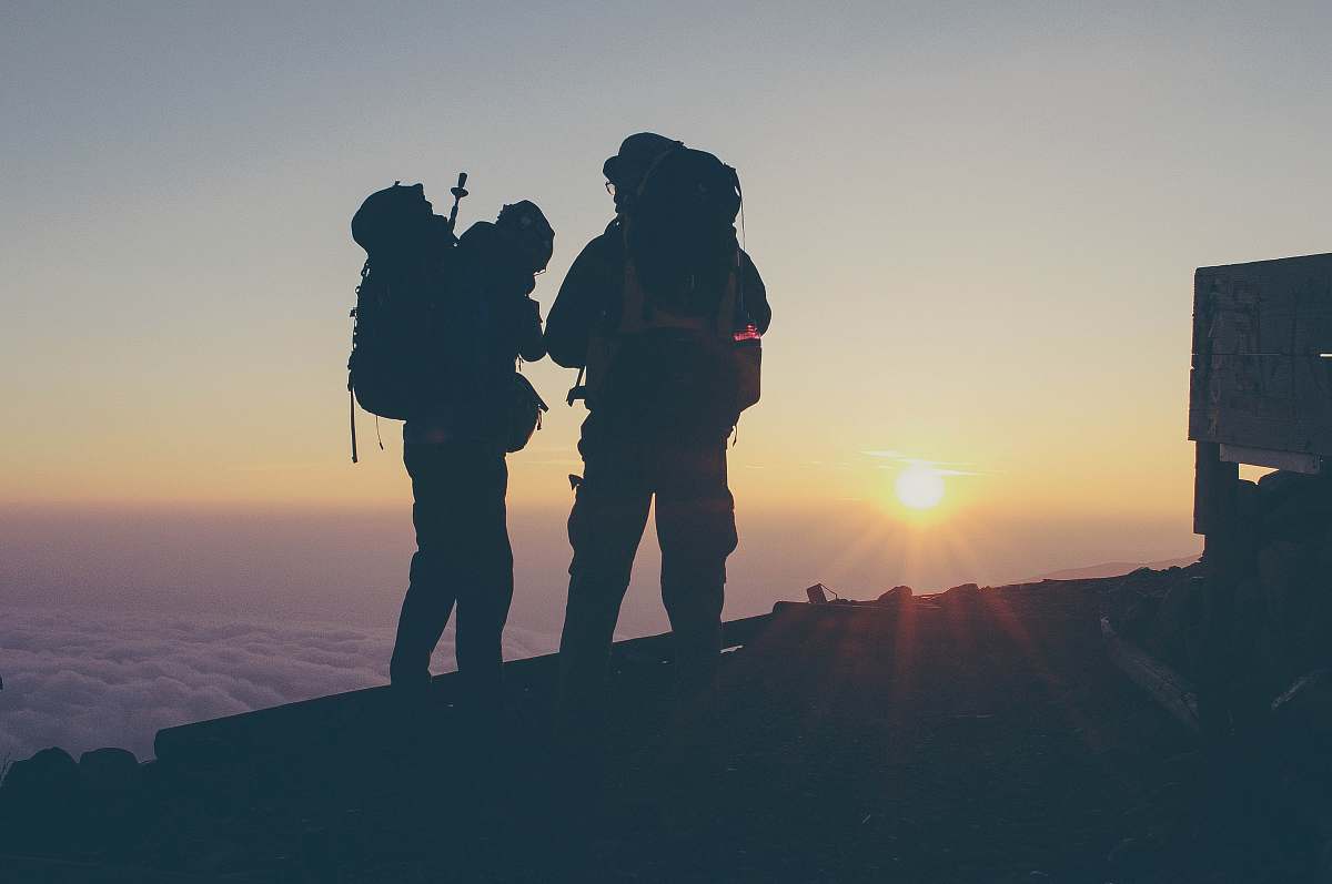 person silhouette of person standing on highgrounds people