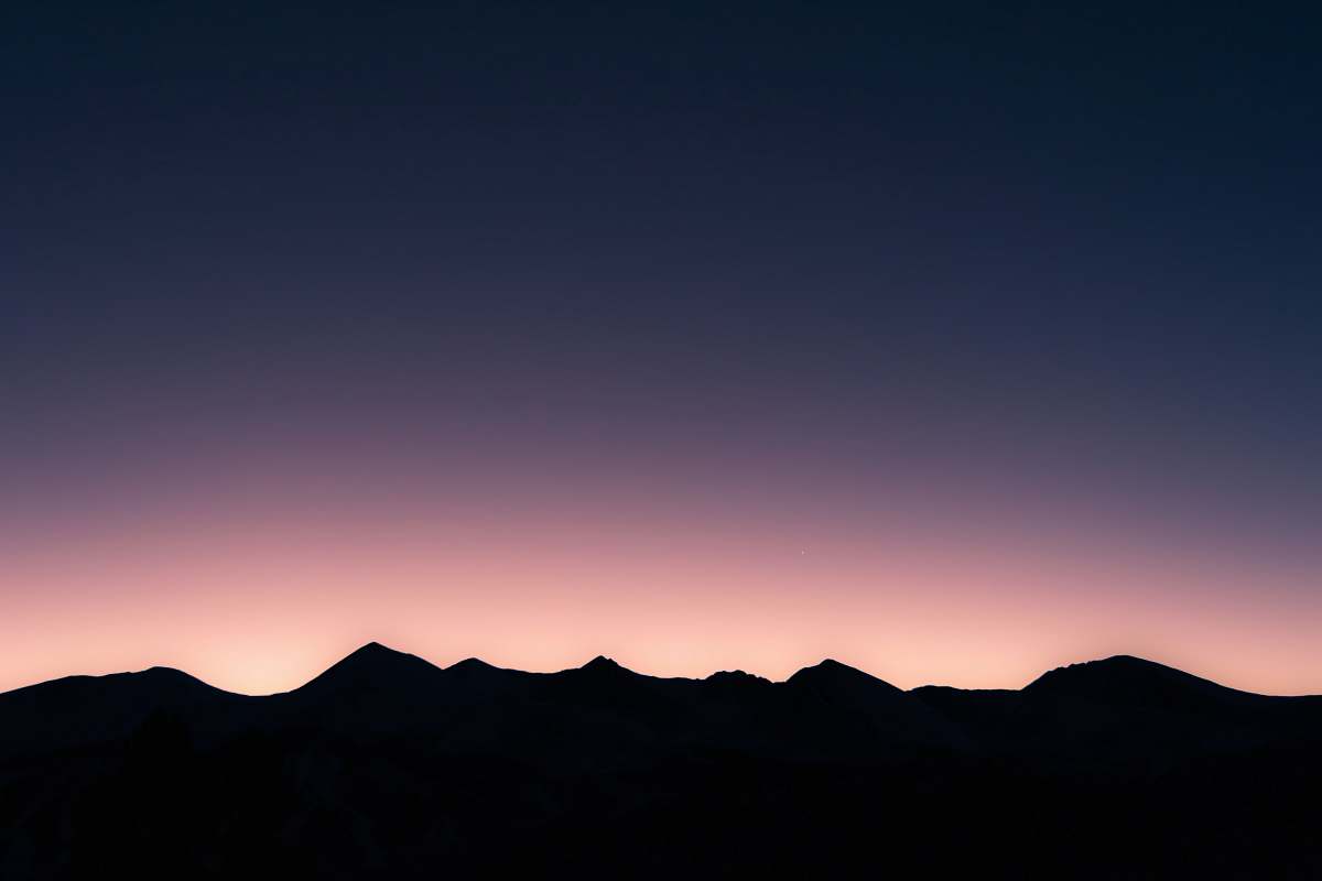 nature silhouette of mountain mountains