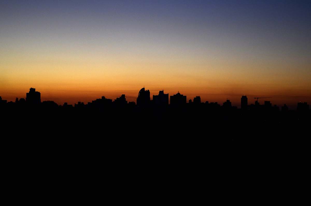 outdoors silhouette of buildings dawn