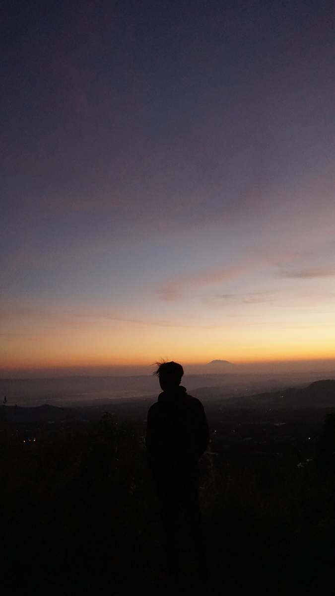 human silhouette of man outdoors