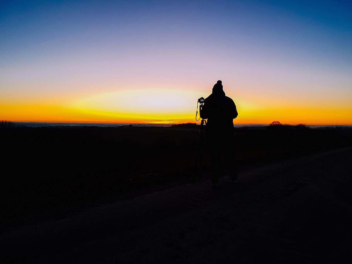 human silhouette of man during daytime person