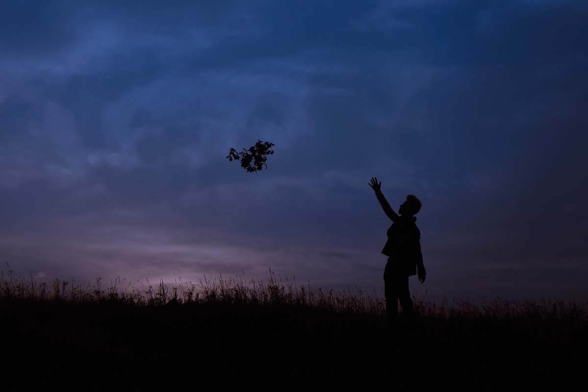 human silhouette of man during sunset people