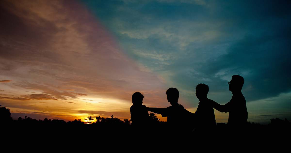 human silhouette photo of person outdoors