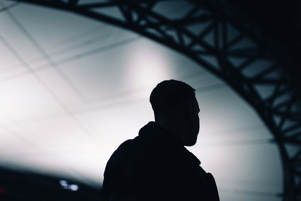 human silhouette photo of standing man people