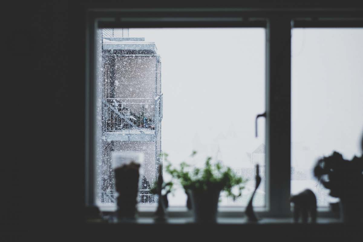 flora shallow focus photography of stairs with snow during daytime jar