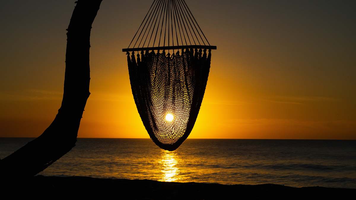 lamp black hammock lighting