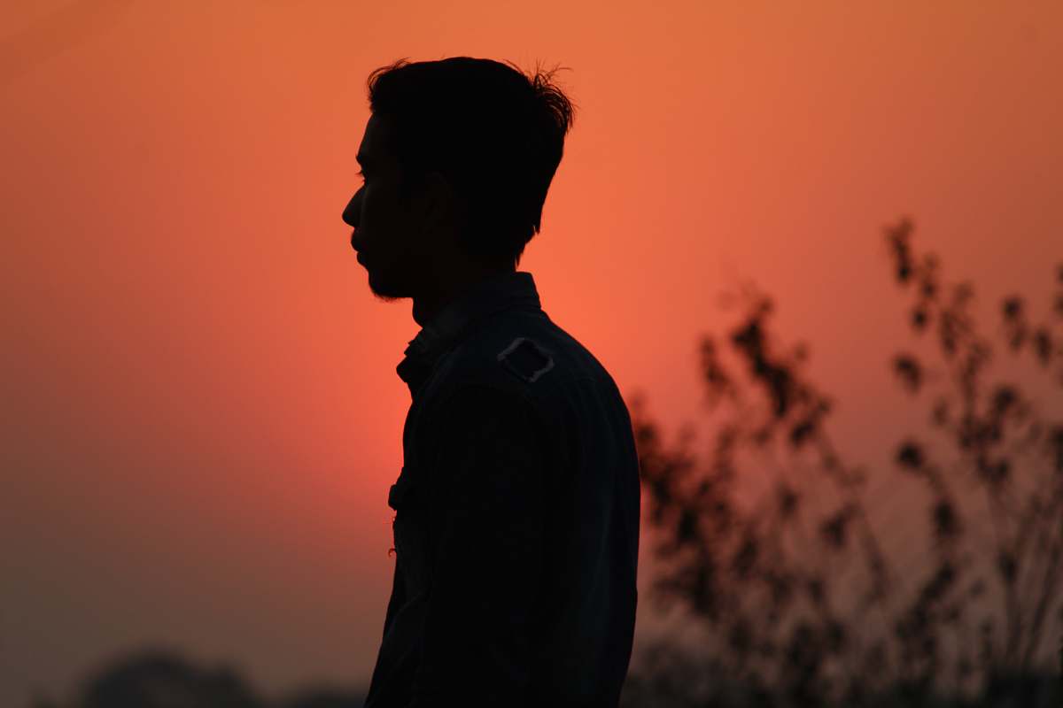 human man wearing collared top person