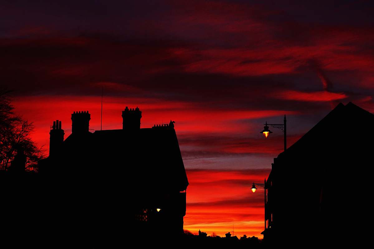 sky orange sky red