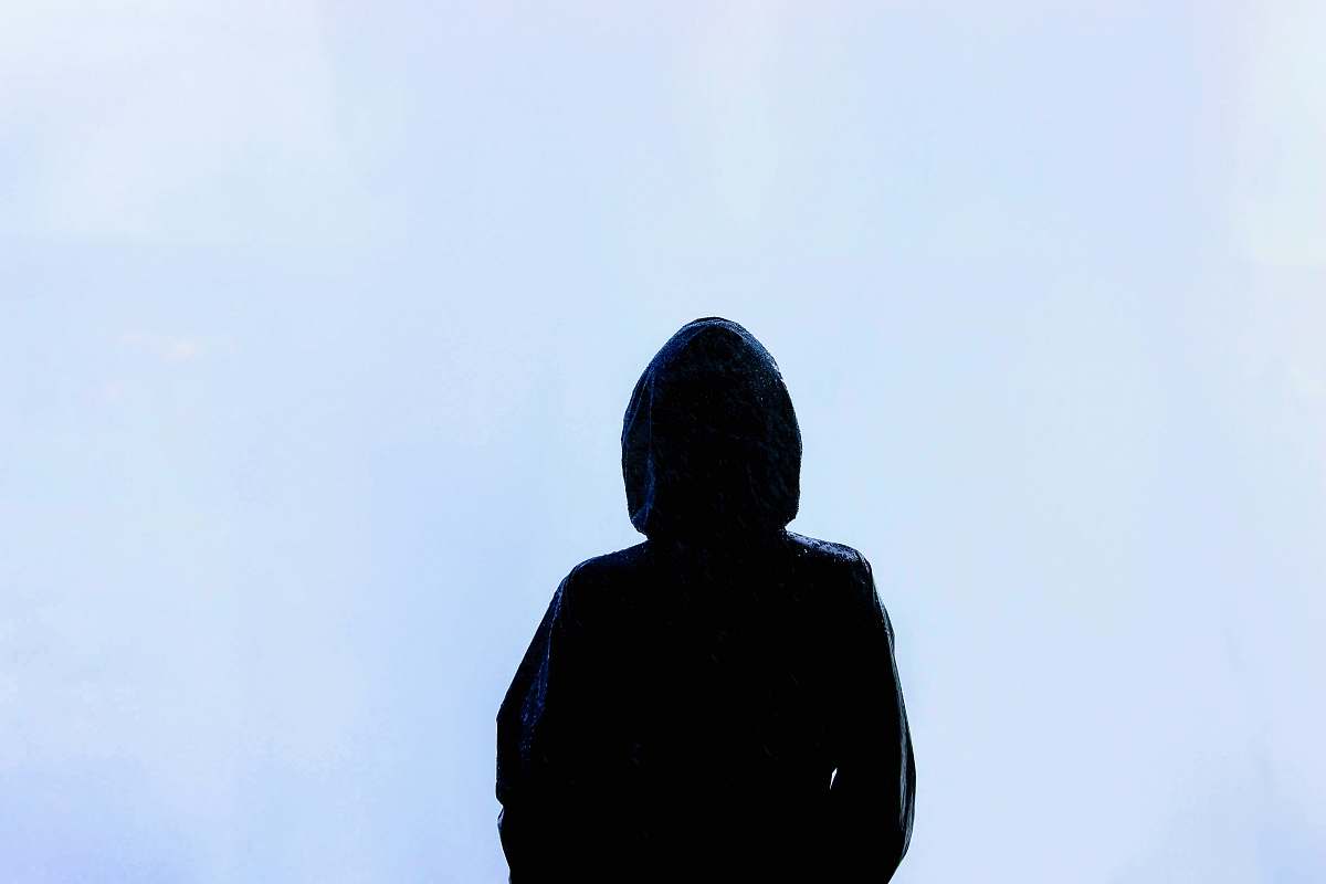 person person wearing hoodie human