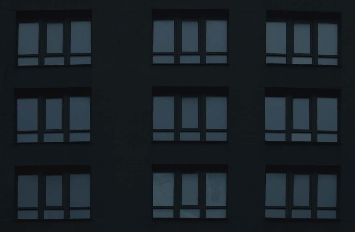 window rectangular black frame illustration grey