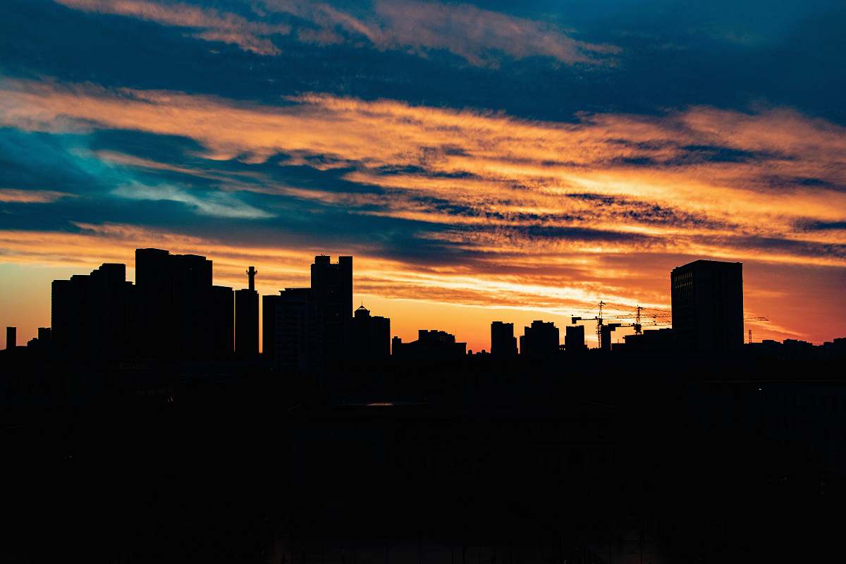 nature silhouette of building outdoors