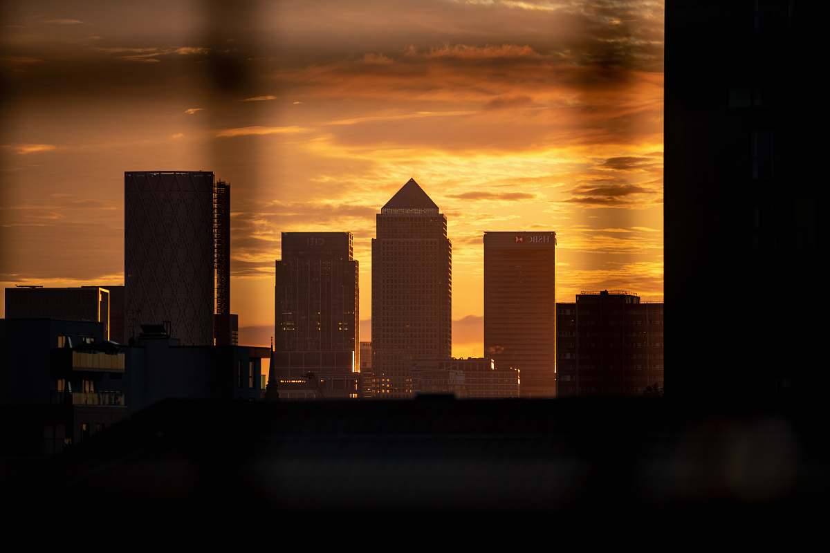 london silhouette of buildings urban