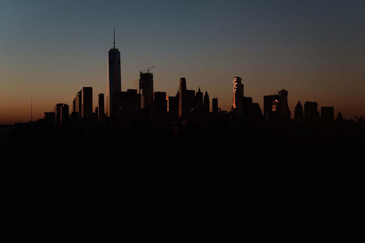 nature silhouette of buildings outdoors