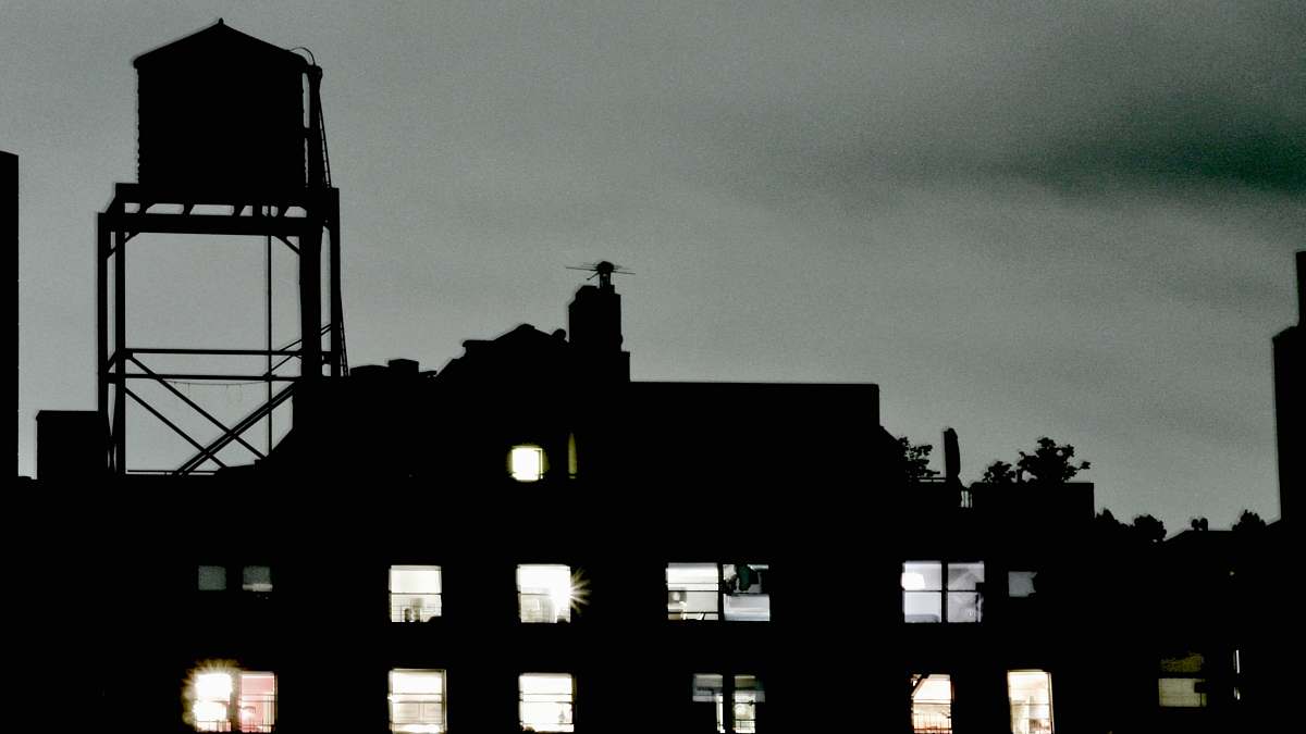 urban silhouette of house upper east side