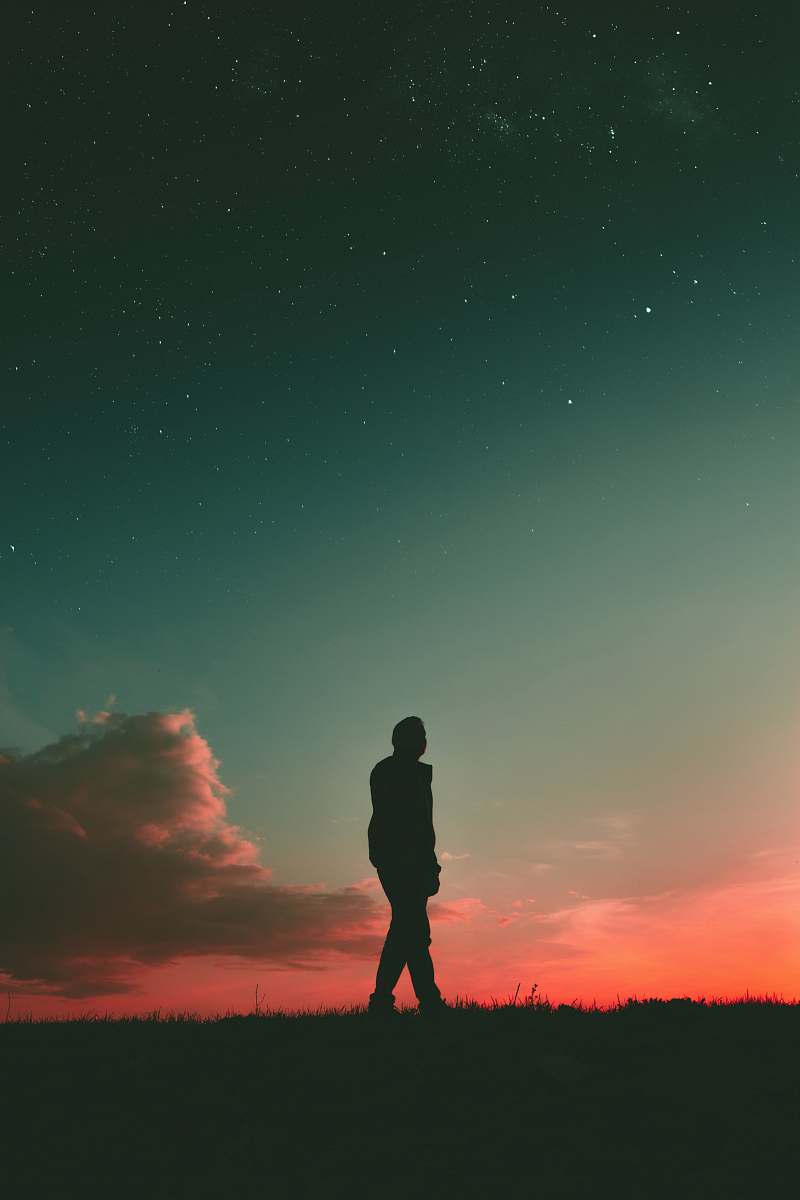 person silhouette of man during sunset people