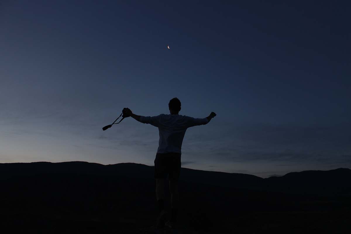 person silhouette of man jumping up human