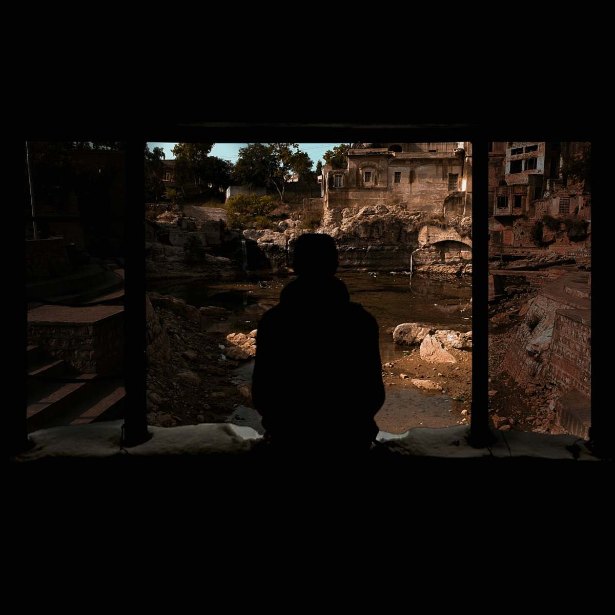 person silhouette of man human