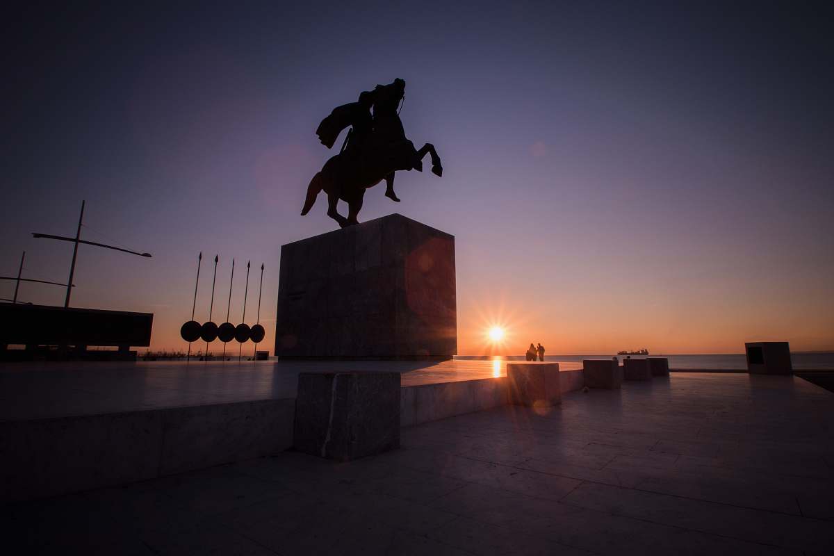 animal silhouette of man riding horse statue horse