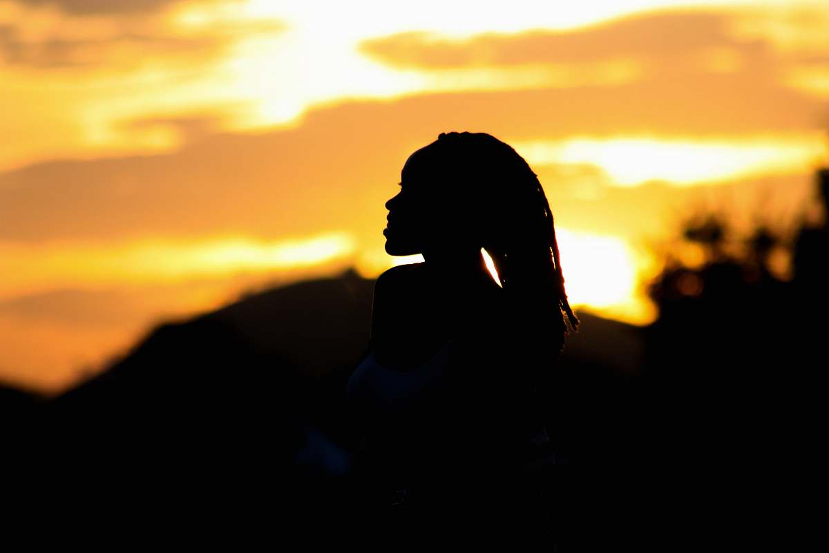 person silhouette of person facing right side human
