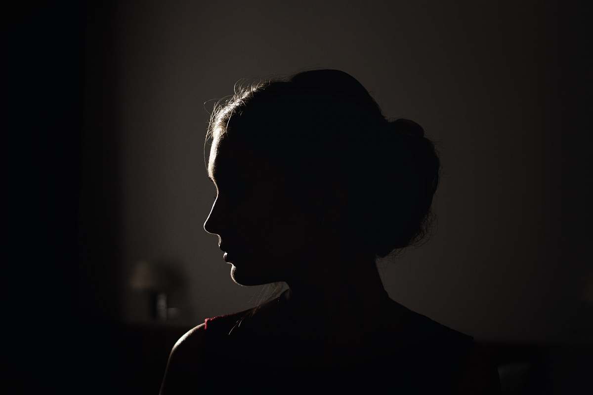 person silhouette of woman human