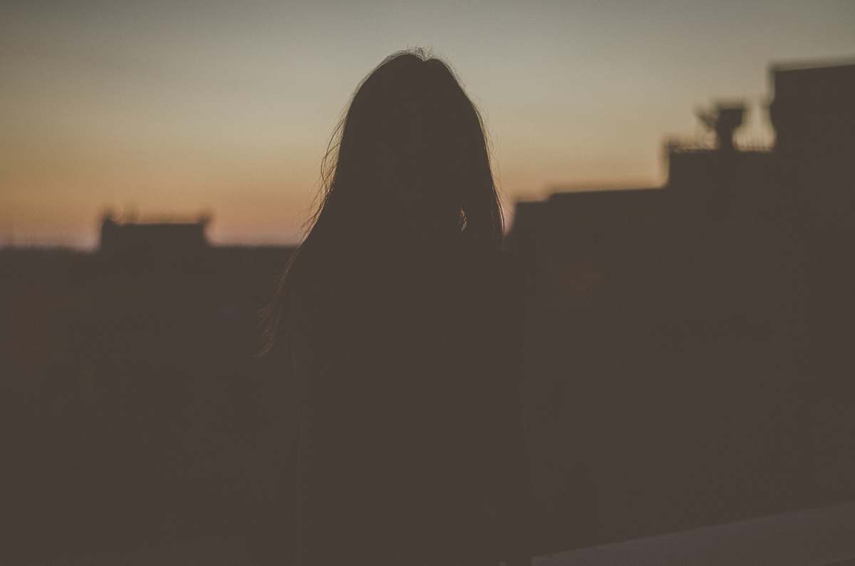 tripoli silhouette of woman standing libya