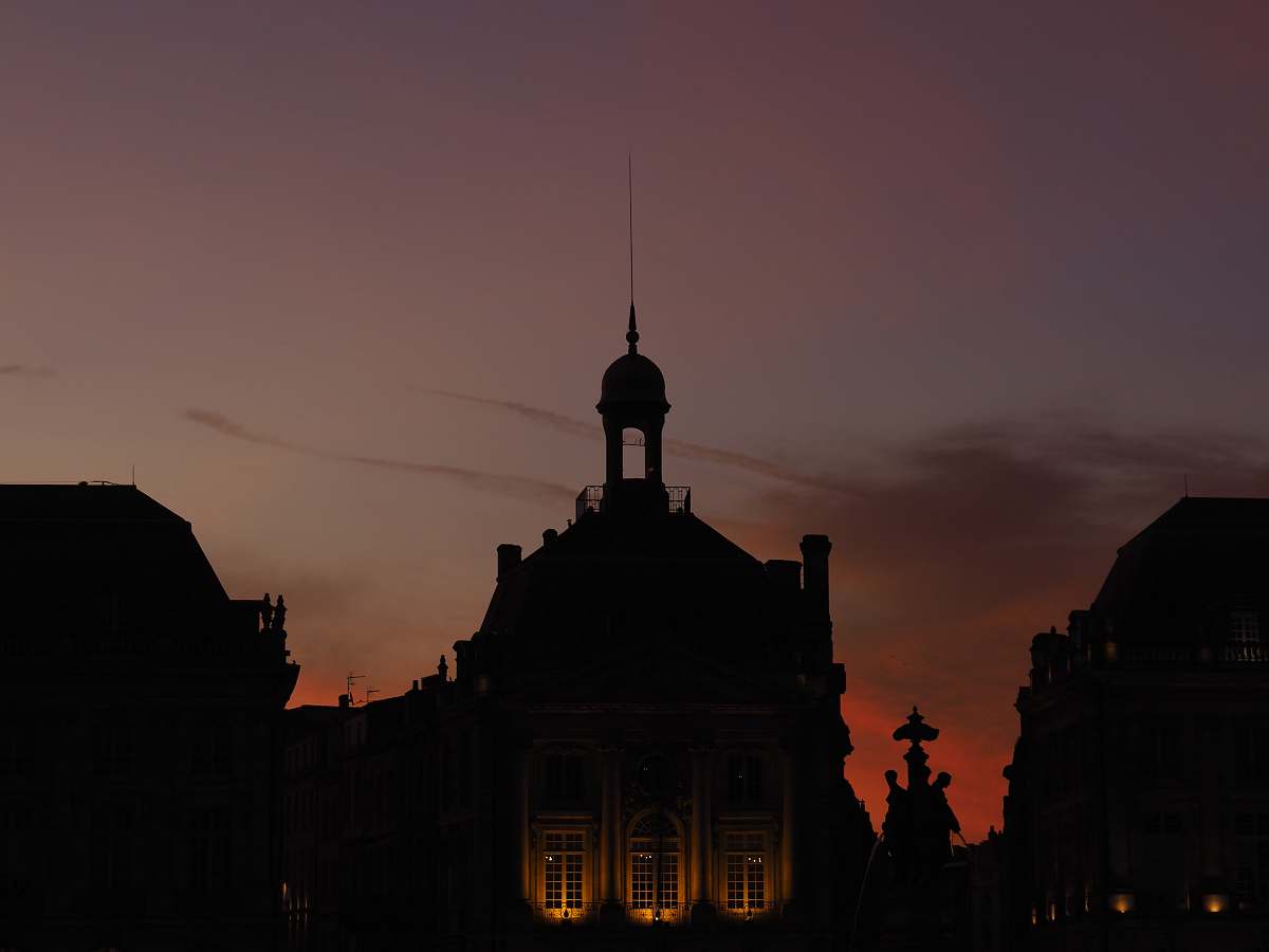 sunset silhouette photo of church dusk