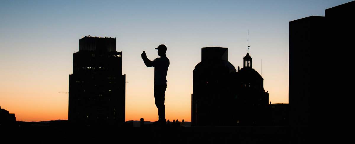 human silhouette photo of man person