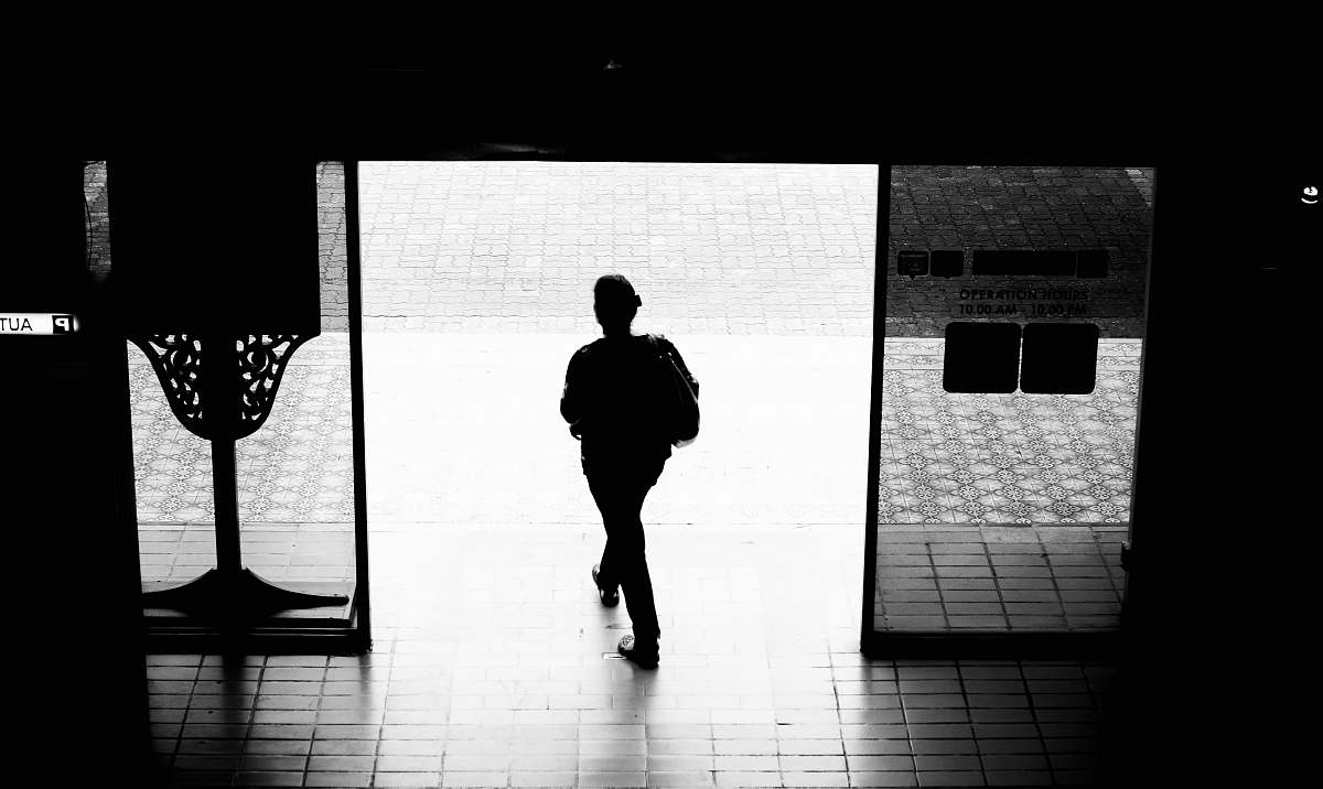 human silhouette photography of man person