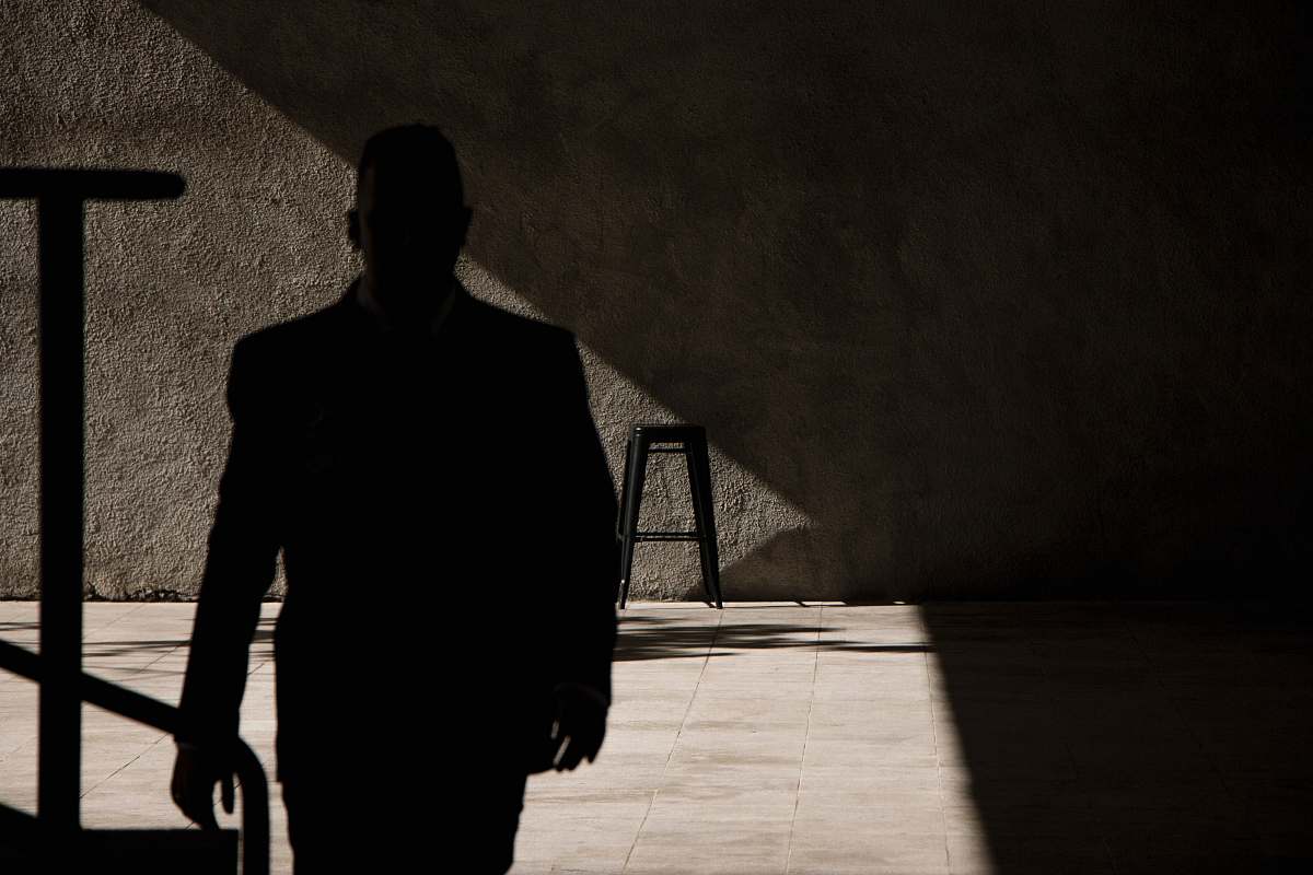 person silhouette photography of man human
