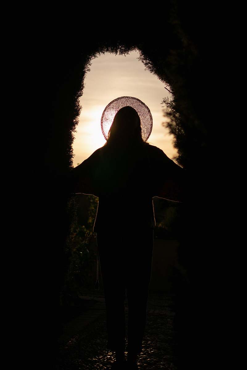 alhambra silhouette photography of person grenada
