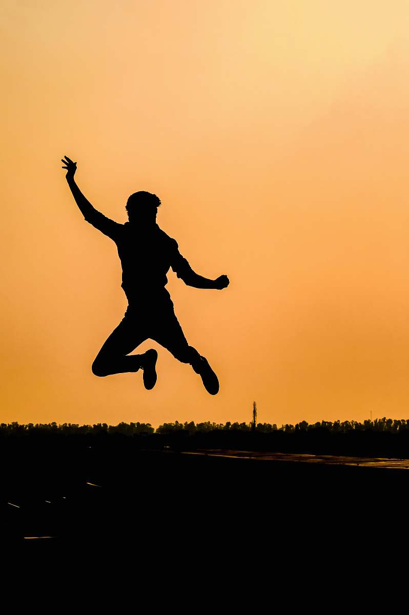 Human Silohuette Photography Of Man Jumping Person Image Free Photo