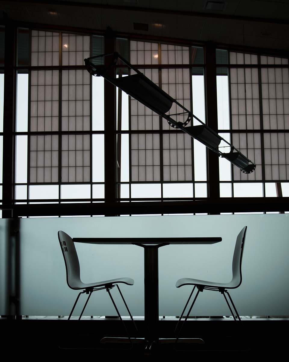 chair table between two chairs furniture