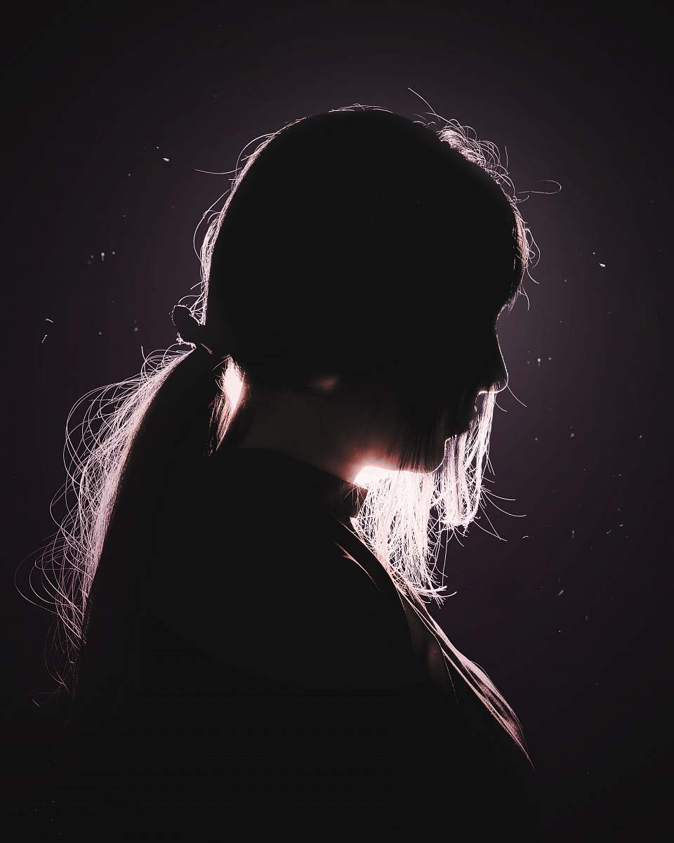 person woman's face hair