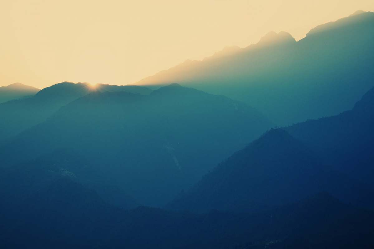 mountains shallow focus photography of mountain landscape