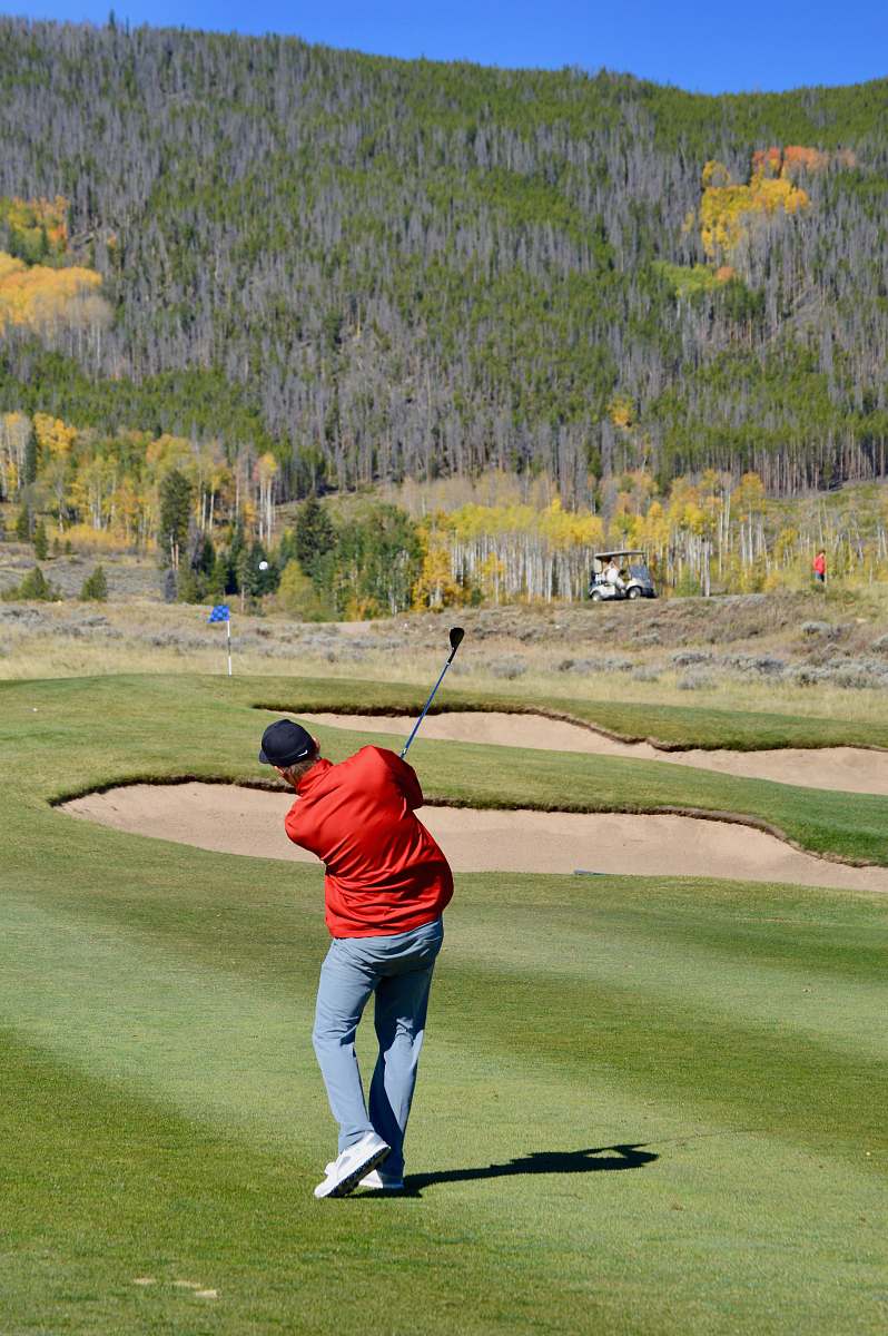 people man playing golf during daytime person