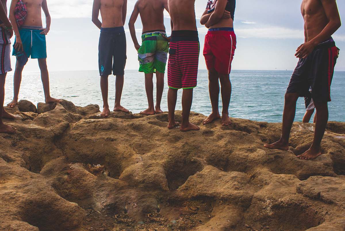 person people across horizon people