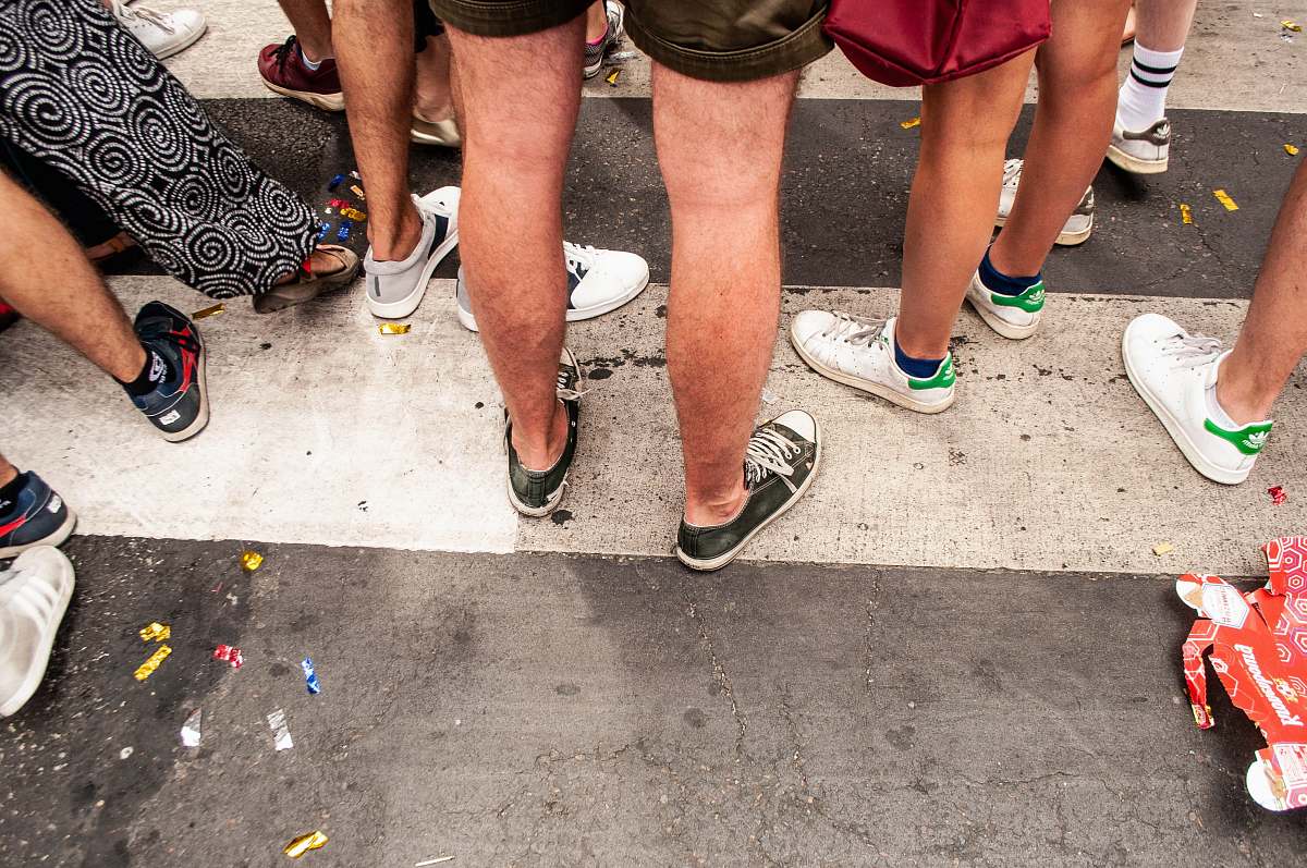 human people standing on pedestrian lanes person
