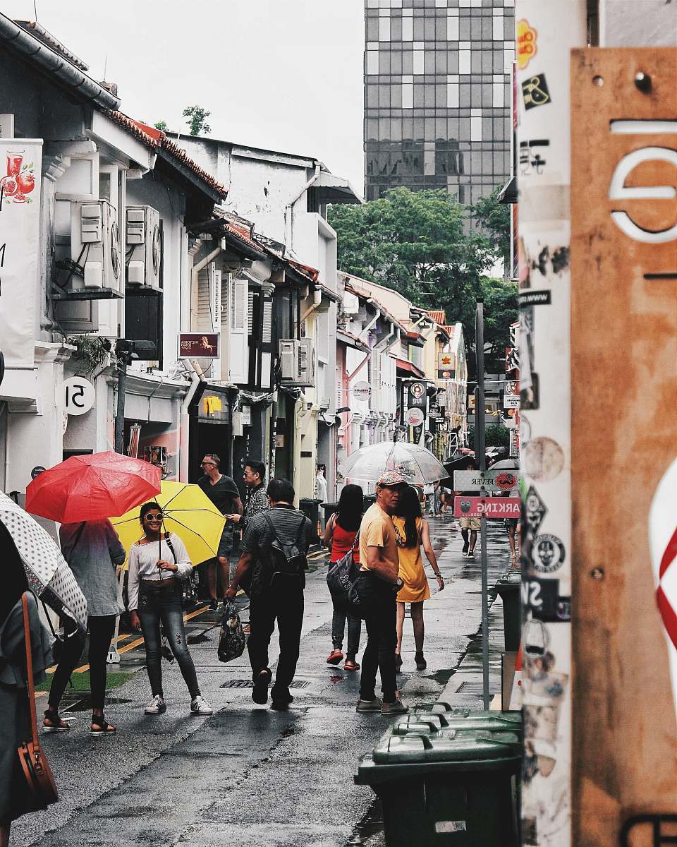 human people using umbrella during daytime umbrella