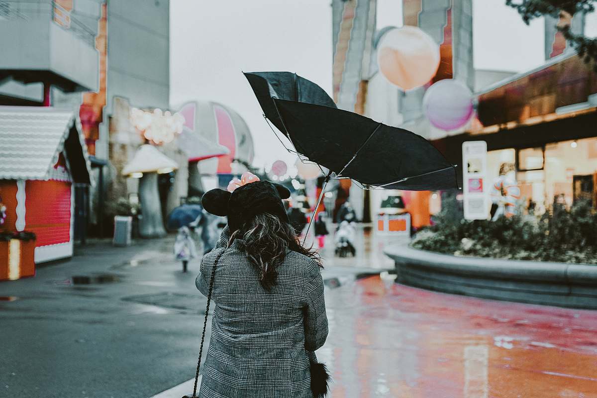 umbrella person holding black umbrella during daytime canopy