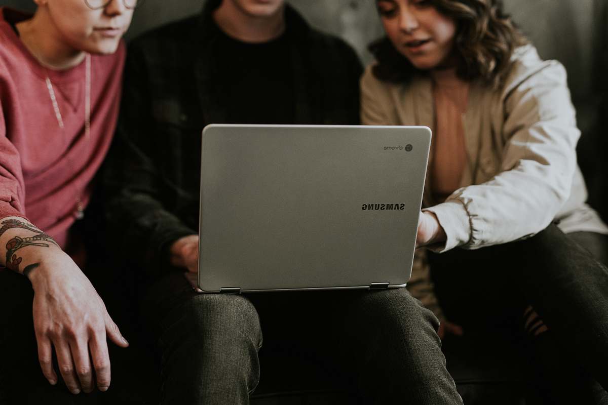 laptop person using laptop computer