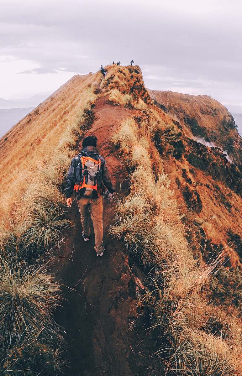 person person walking on pathway human