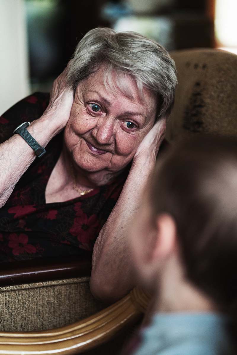 human woman covering her ears photo person