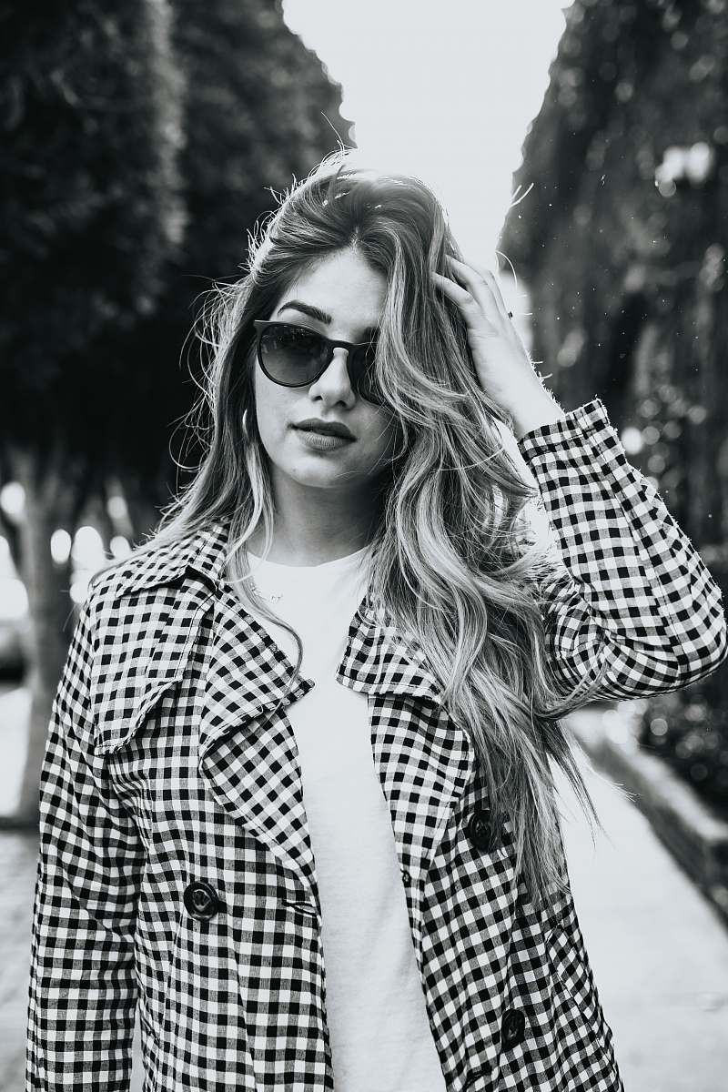 human grayscale photo of woman people