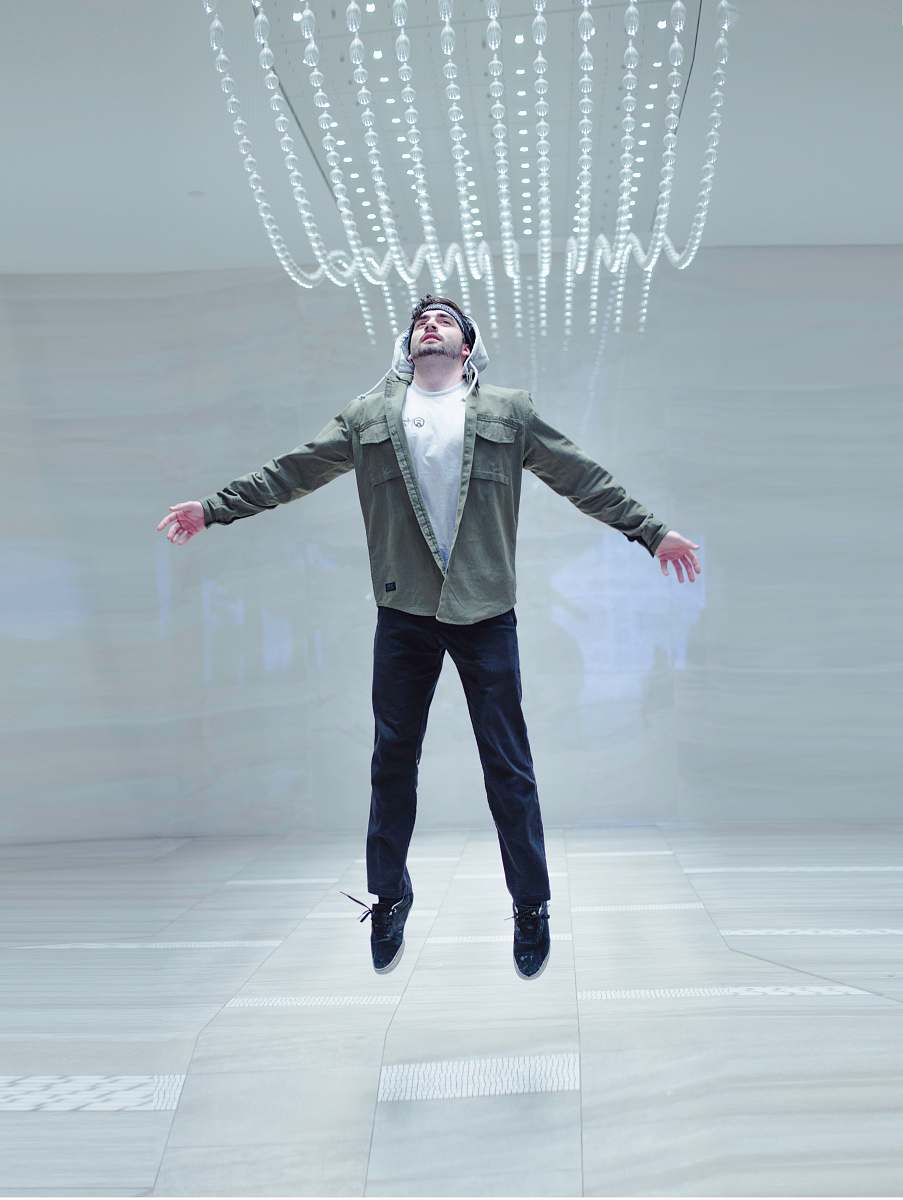 human man jumping midair people