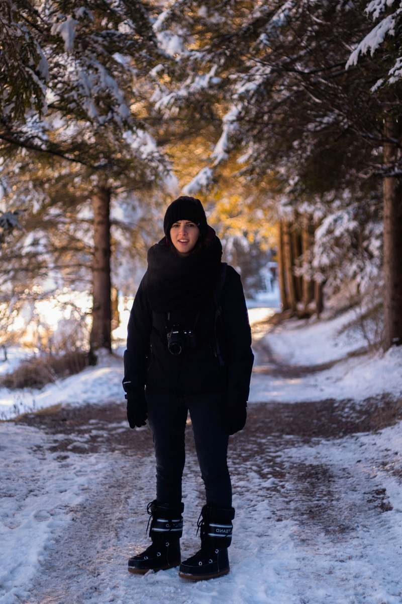human person wearing jacket in pathway people