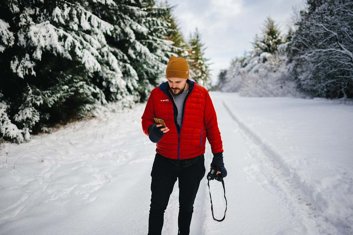 human photo of man holding camera people